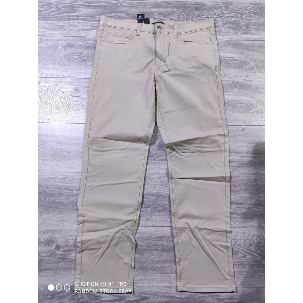 Banana Republic Pants Adult 36 x 32 Tan 5-Pocket Twill Slim Mens